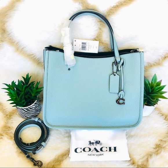 Coach Handbags - Authentic Brand New Coach Tyler Carryall 28 C3460 bag in Pewter/Aqua Color